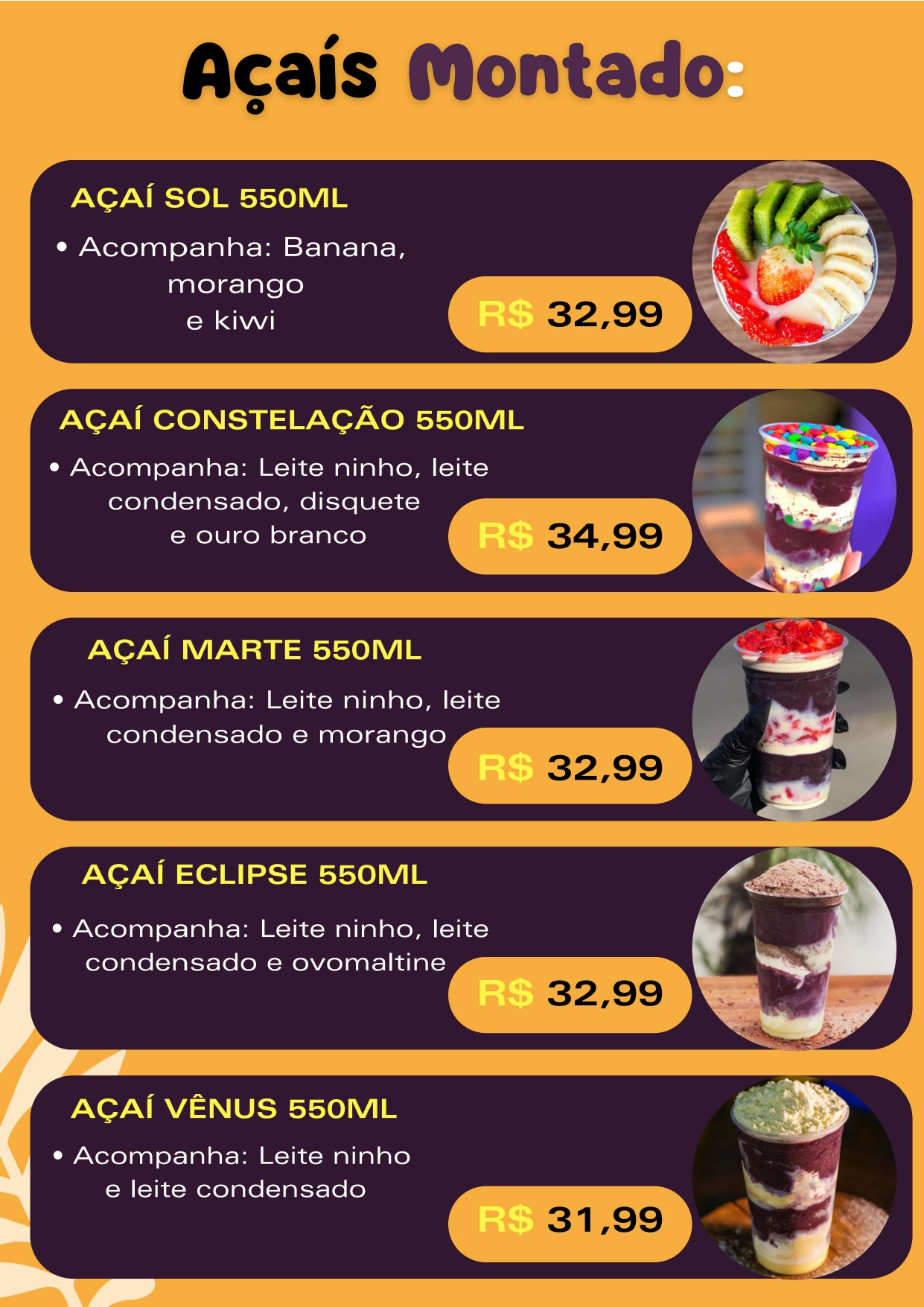 Açaís Montado